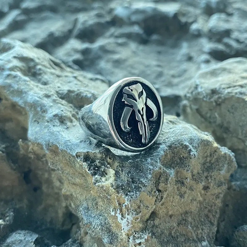 Mythosaur Skull Sigil Stainless Steel Ring VRAFI