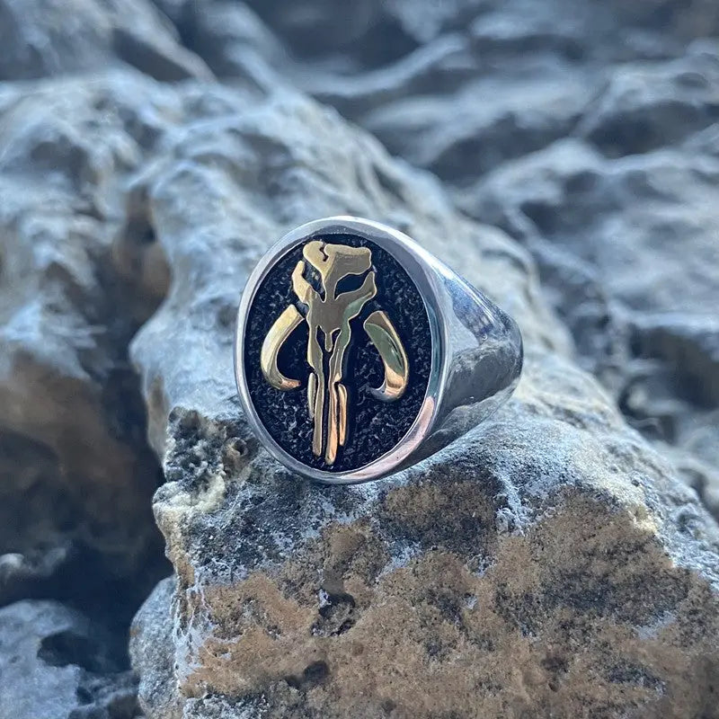 Mythosaur Skull Sigil Stainless Steel Ring VRAFI