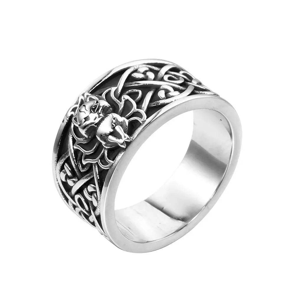 Nine-tailed Fox Stainless Steel Ring Band VRAFI