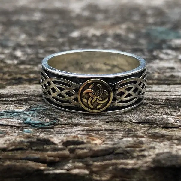 Norse Mythology Celtic Amulet Silver Ring - Vrafi Jewelry
