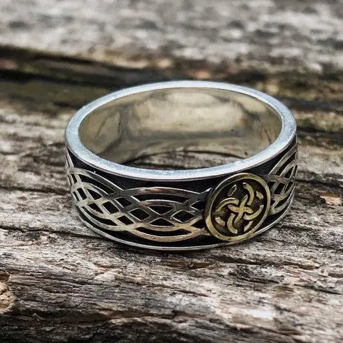 Norse Mythology Celtic Amulet Silver Ring - Vrafi Jewelry