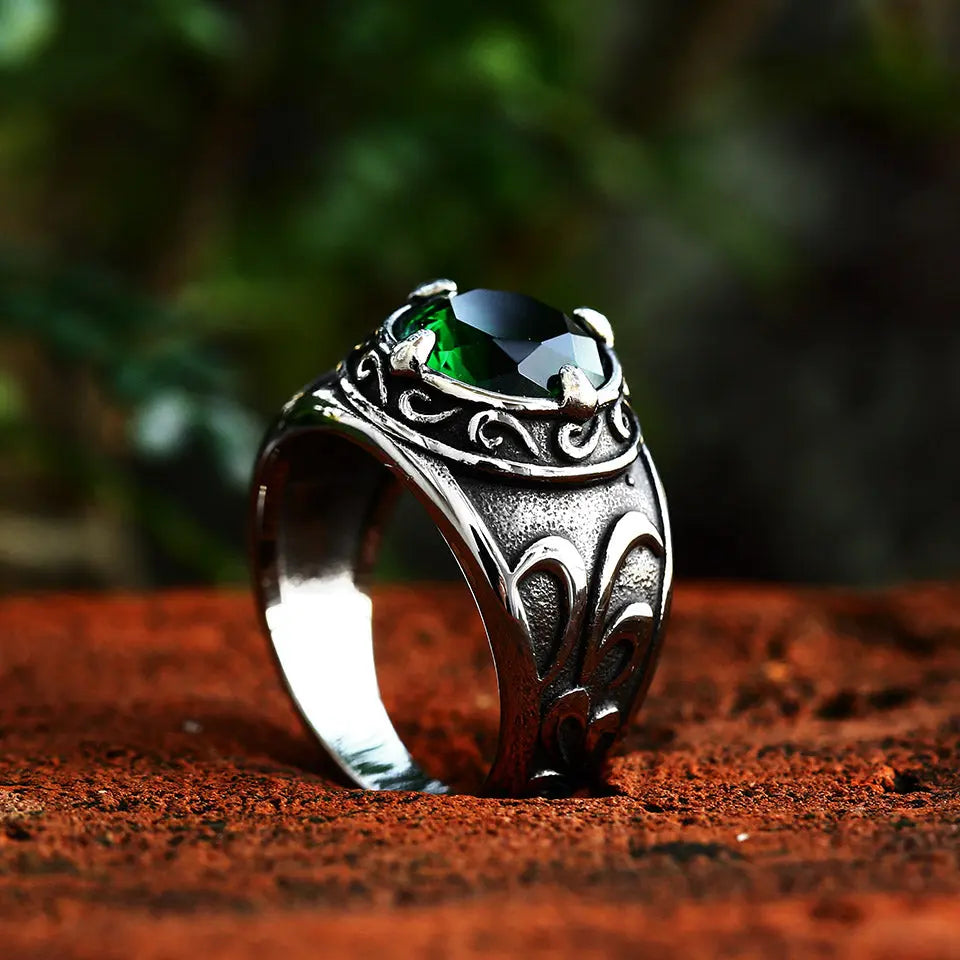 Norse Viking Knot Rune Stainless Steel Ring Vrafi Jewelry