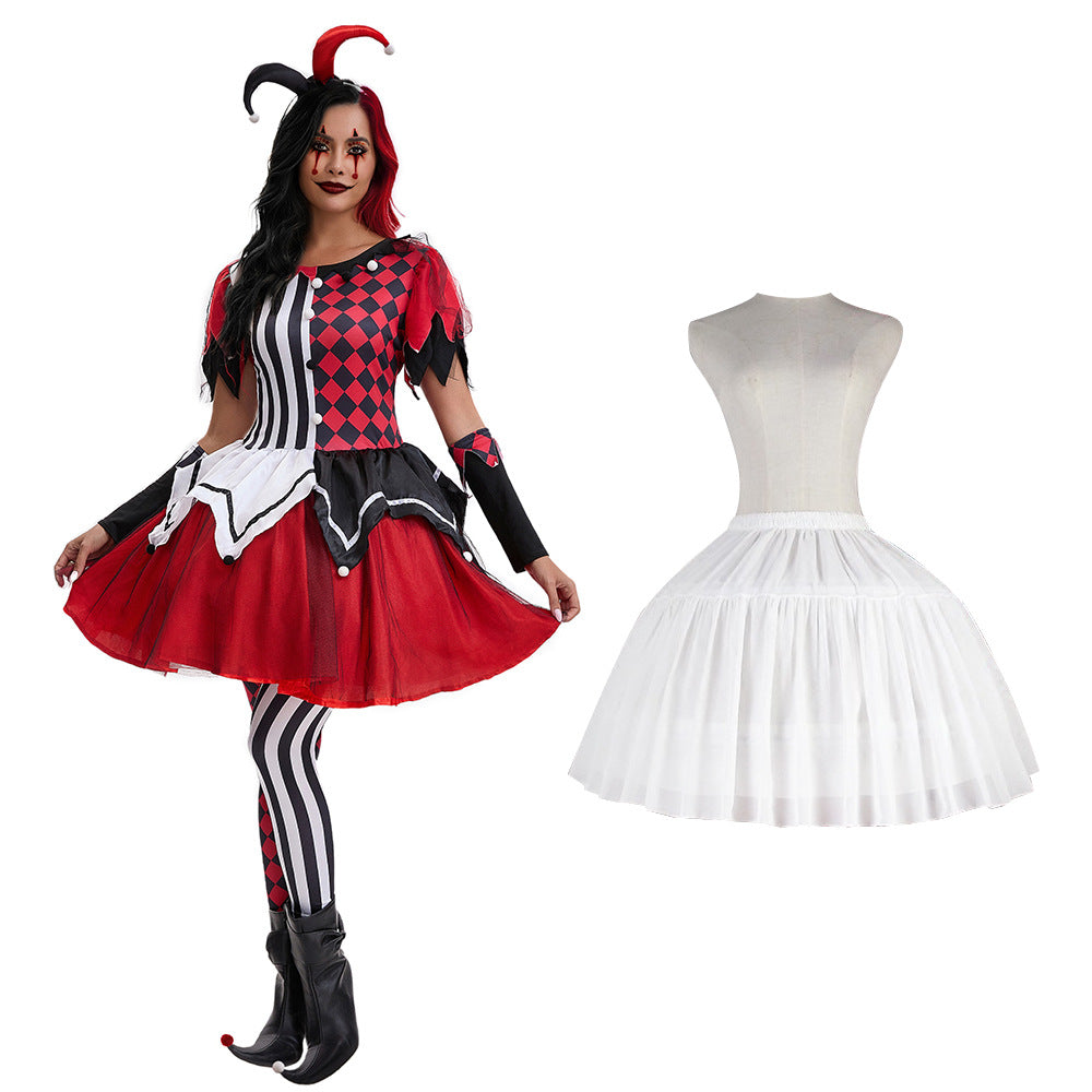 scary clown cosplay costume