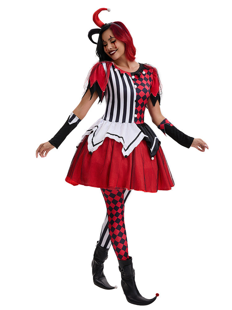 scary clown cosplay costume