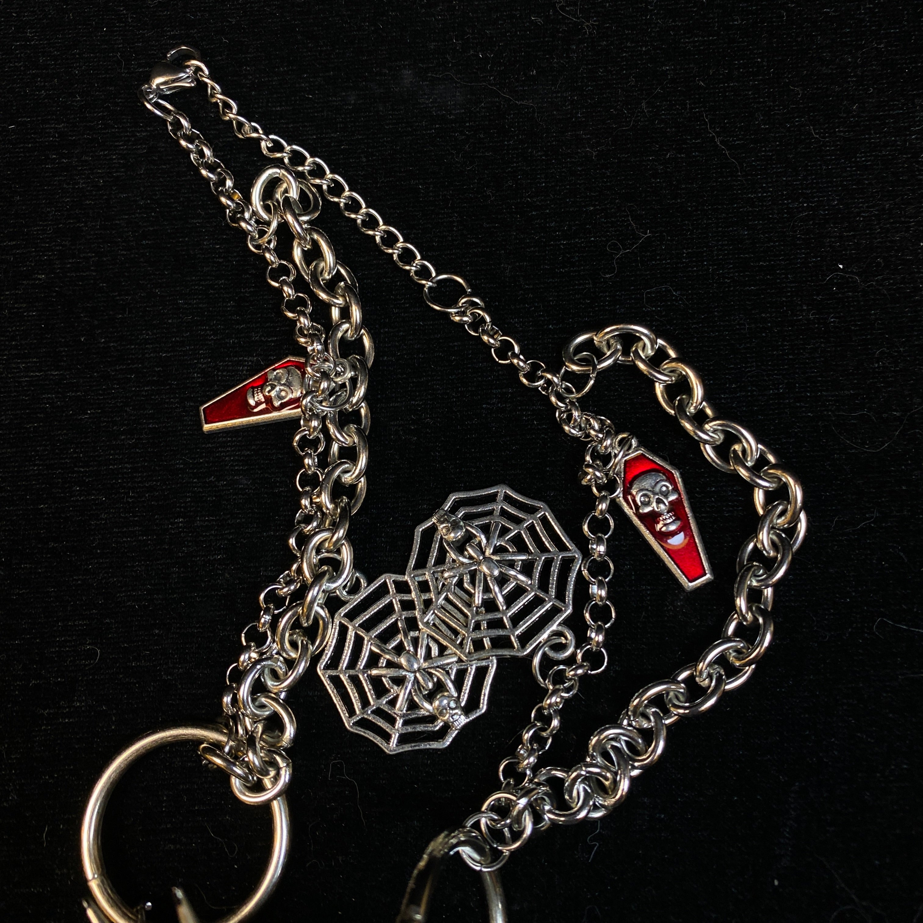 Gothic punk cross necklace