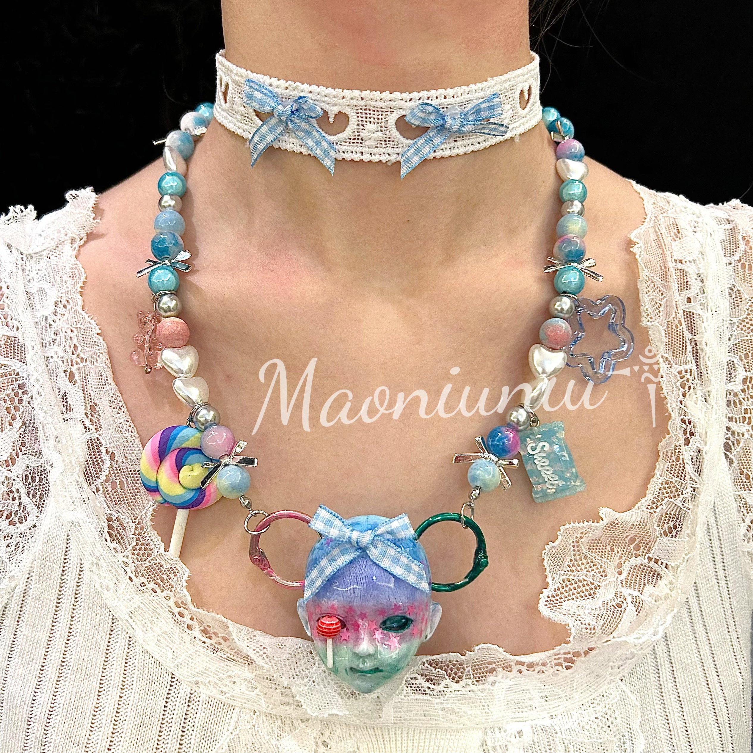 Loita Dreamy and Sweet Baby Head Necklace