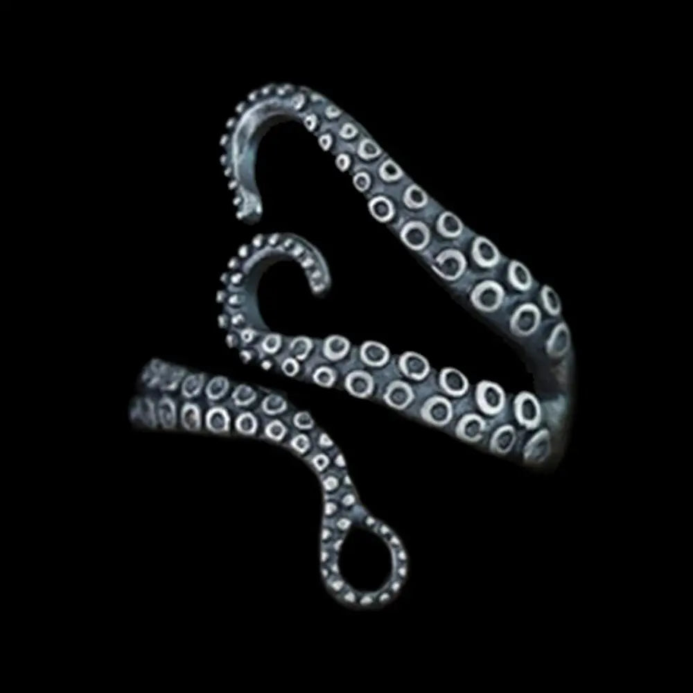 Octopus Tentacle Stainless Steel Animal Ring VRAFI