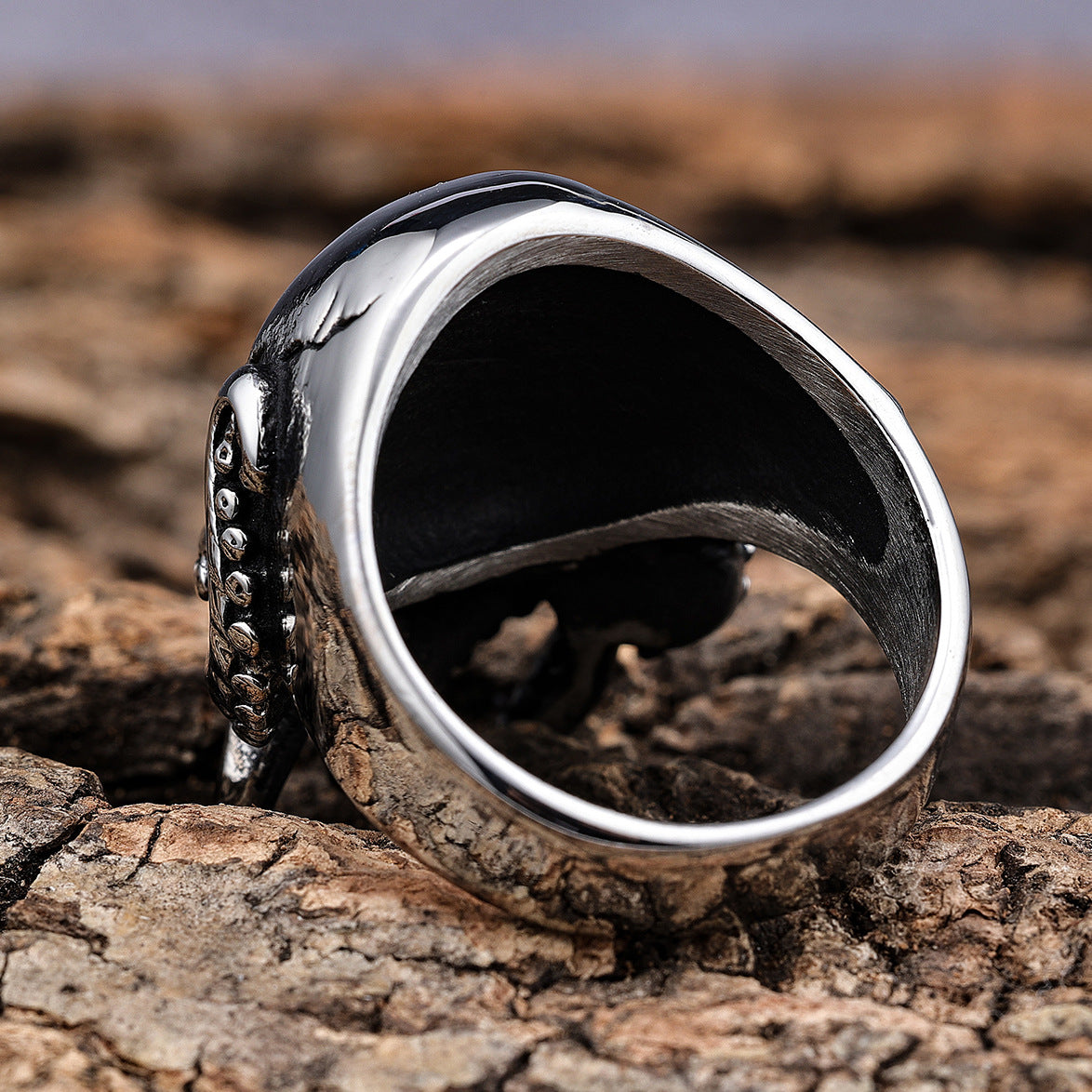 Octopus Skull Stainless Steel Ring-Vrafi Jewelry