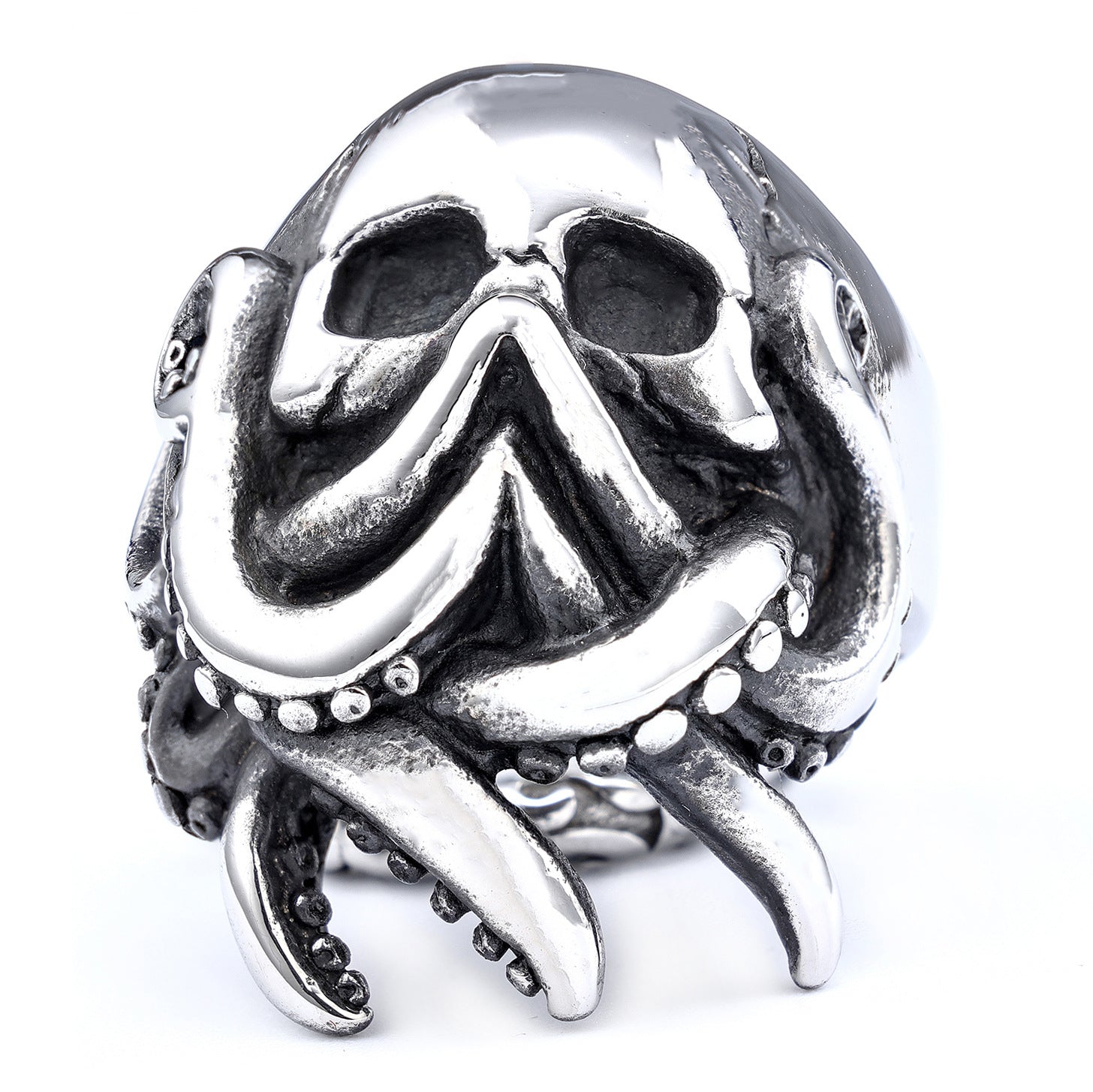 Octopus Skull Stainless Steel Ring-Vrafi Jewelry