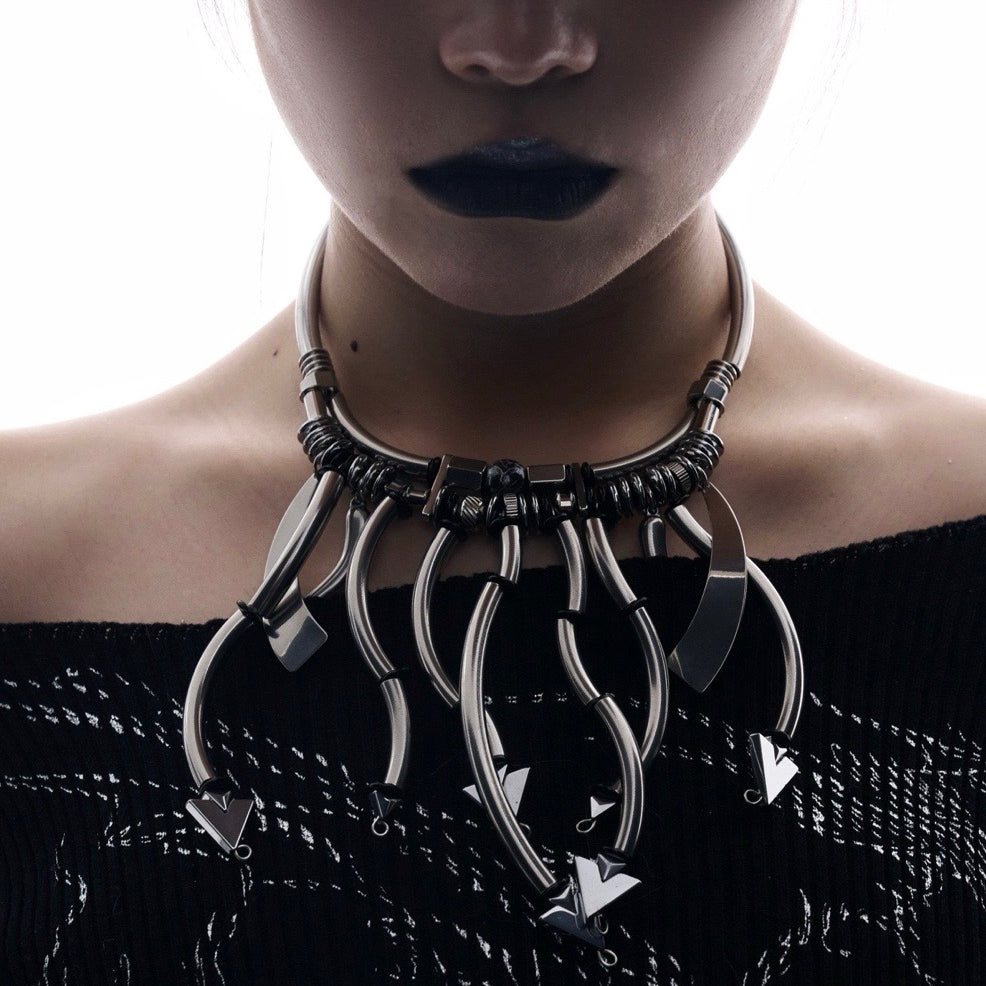 Original Design Hand-Beaded Choker Necklace