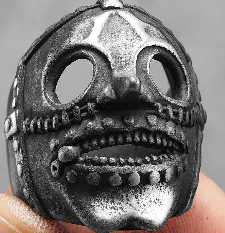 Personalized Skull Punk Stainless Steel Ring-Vrafi Jewelry