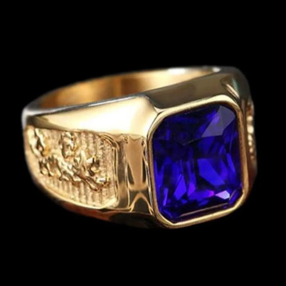 Phoenix Gold Plated Gemstone Ring - Vrafi Jewelry