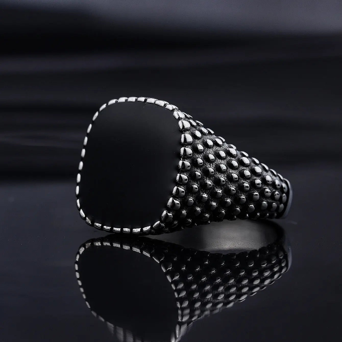 Polka Dot Stainless Steel Ring - Vrafi Jewelry