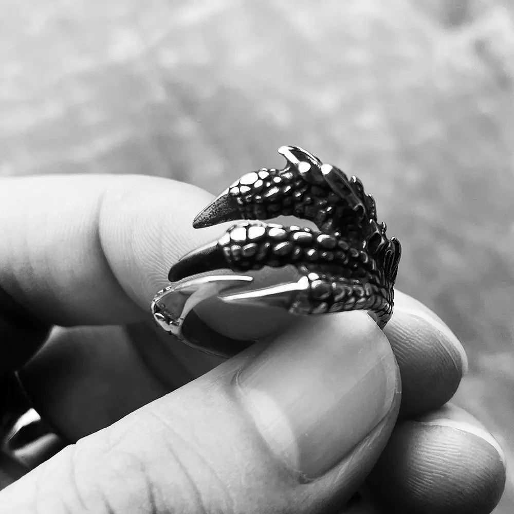 Punk Eagle Claw Stainless Steel Ring VRAFI