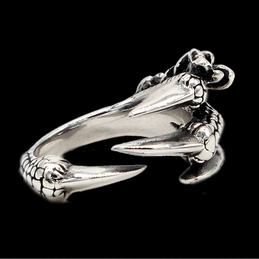 Punk Eagle Claw Stainless Steel Ring VRAFI