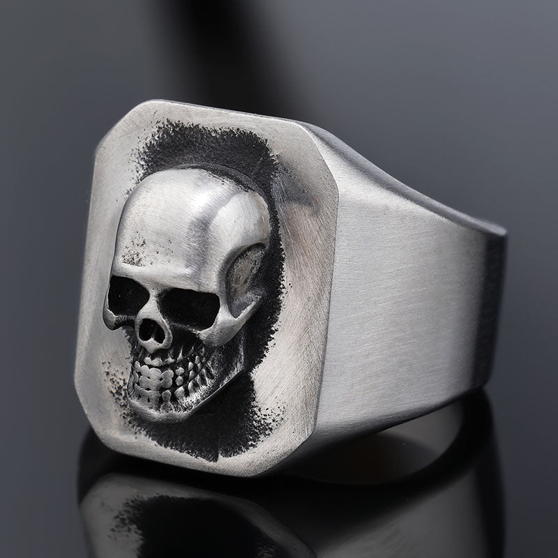 Punk Skull Stainless Steel Ring