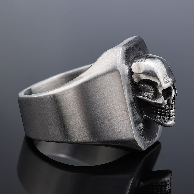 Punk Skull Stainless Steel Ring