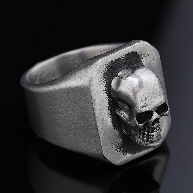 Punk Skull Stainless Steel Ring