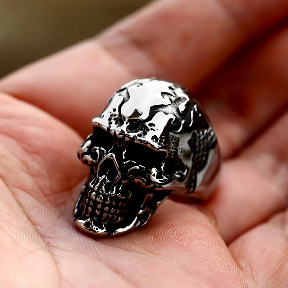 Punk Skull Skeleton Stainless Steel Ring