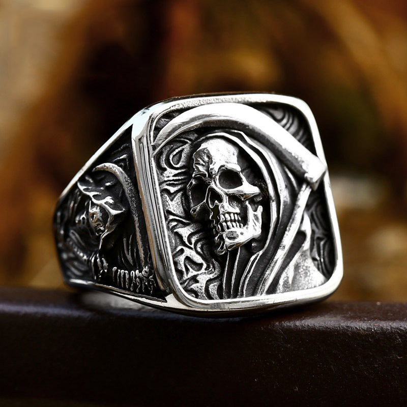 Punk Style Hip Hop Skull Ring