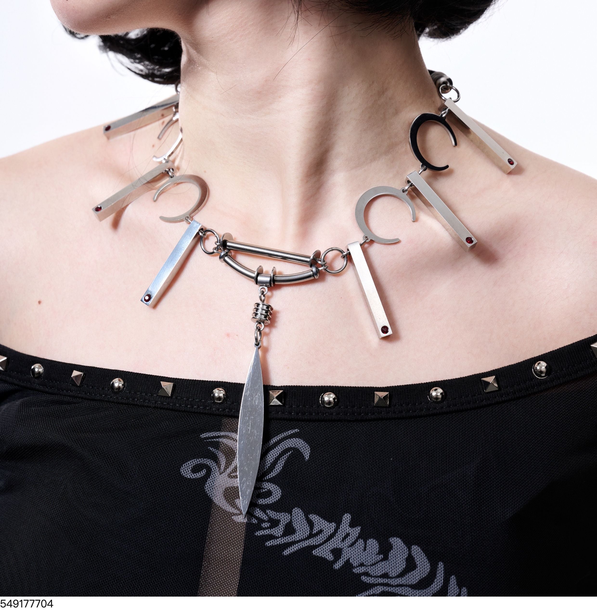 Punk style Adjustable Choker Necklace