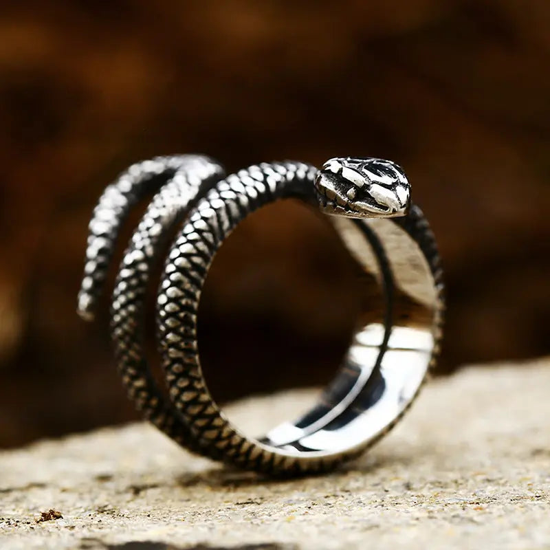 Python Stainless Steel Ring - Vrafi Jewelry