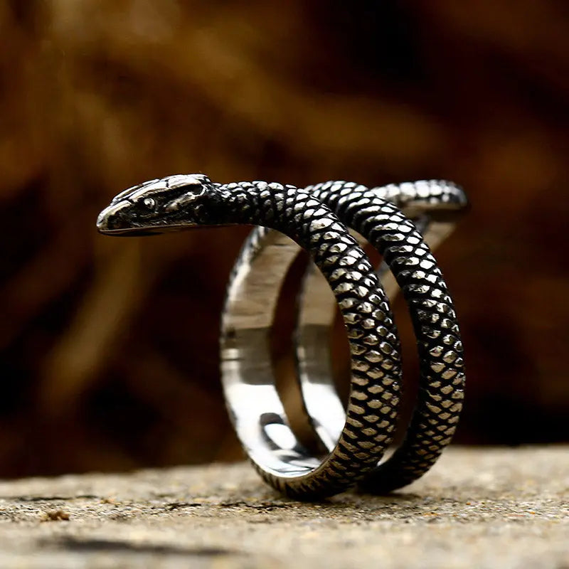 Python Stainless Steel Ring - Vrafi Jewelry