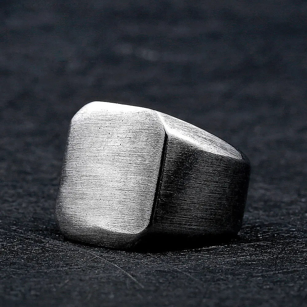 Retro Minimalist Square Ring - Vrafi Jewelry