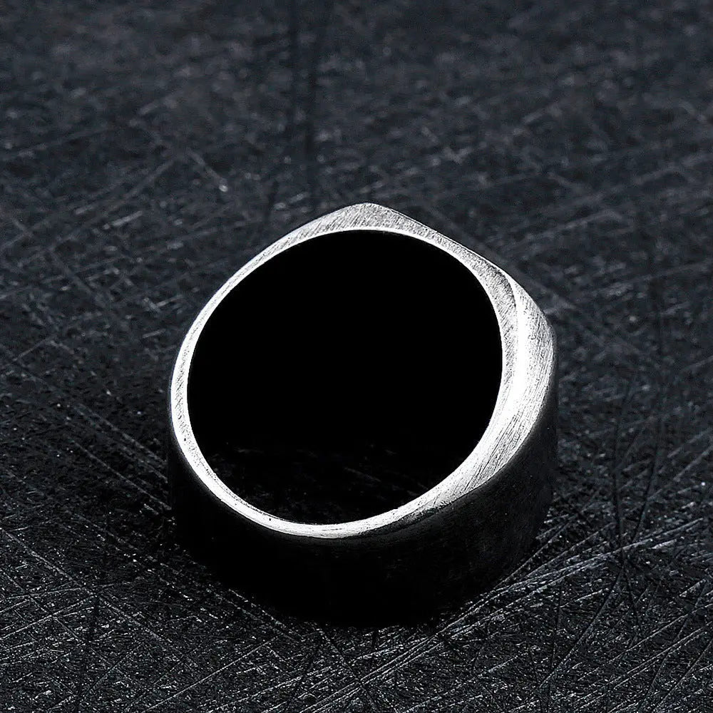 Retro Minimalist Square Ring - Vrafi Jewelry