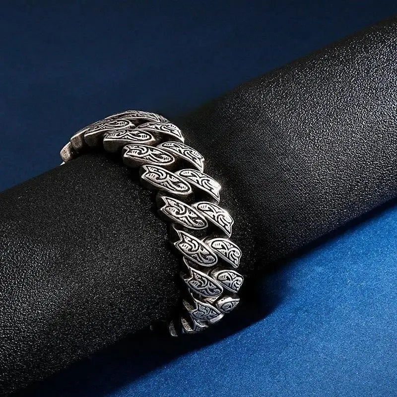 Vintage Floral Stainless Steel Bracelet-B VRAFI