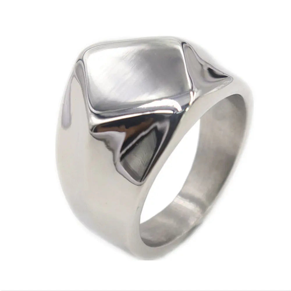 Rhombic Stainless Steel Ring - Vrafi Jewelry