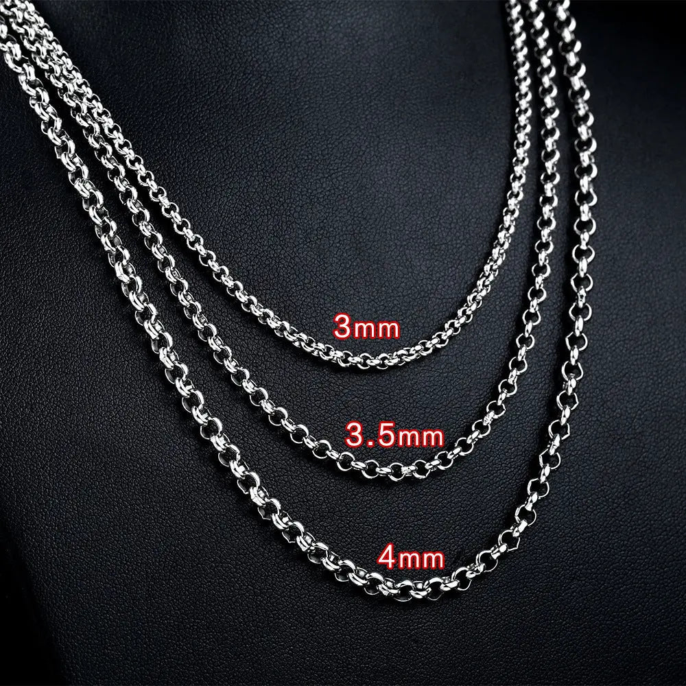 Rolo Chain Stainless Steel Necklace VRAFI