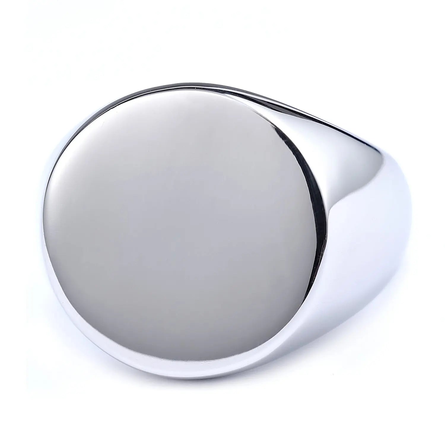 Round Stainless Steel Ring - Vrafi Jewelry