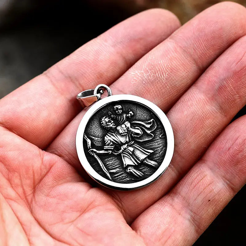 Saint Christopher Stainless Steel Pendant VRAFI