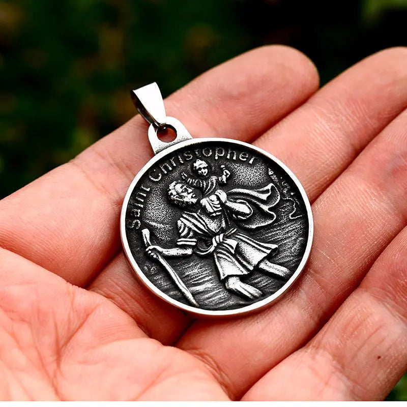 Saint Christopher Stainless Steel Pendant VRAFI