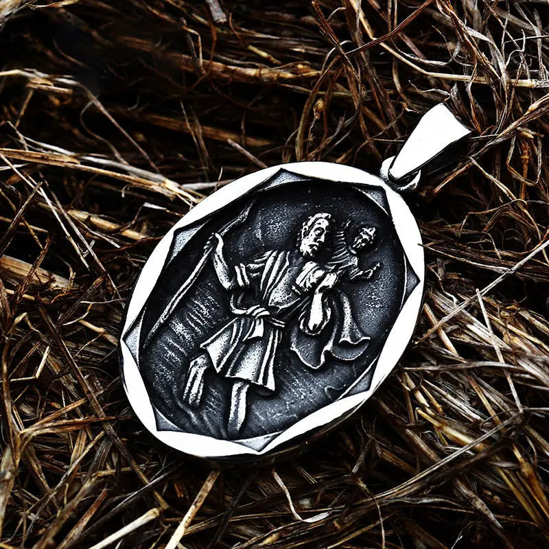 Saint Christopher Stainless Steel Pendant VRAFI