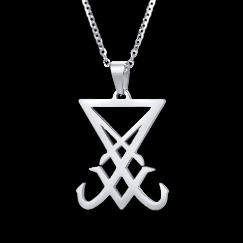 Seal Of Lucifer Nephilim Satan Stainless Steel Necklace - Vrafi Jewelry