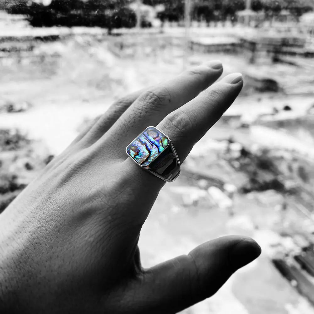 ☆nff☆ gem string ring setblue nff1 Amethyst Ring — Luna Felix Goldsmith