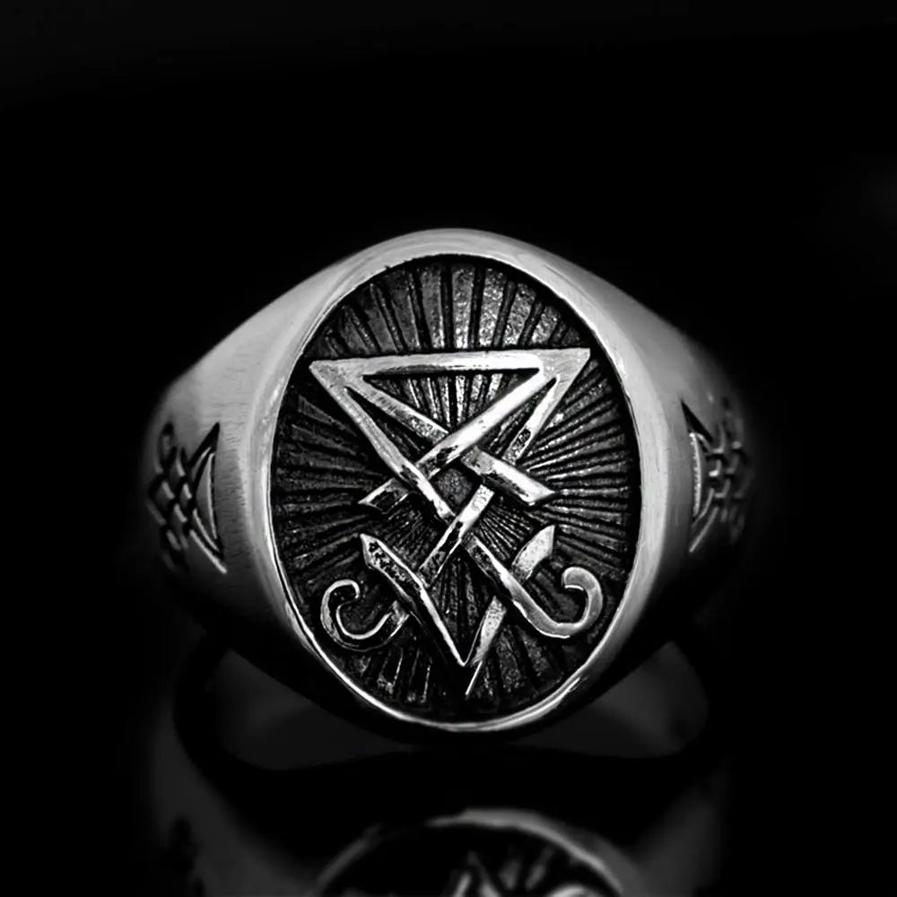 Sigil of Lucifer Satan Seal Ring - Vrafi Jewelry