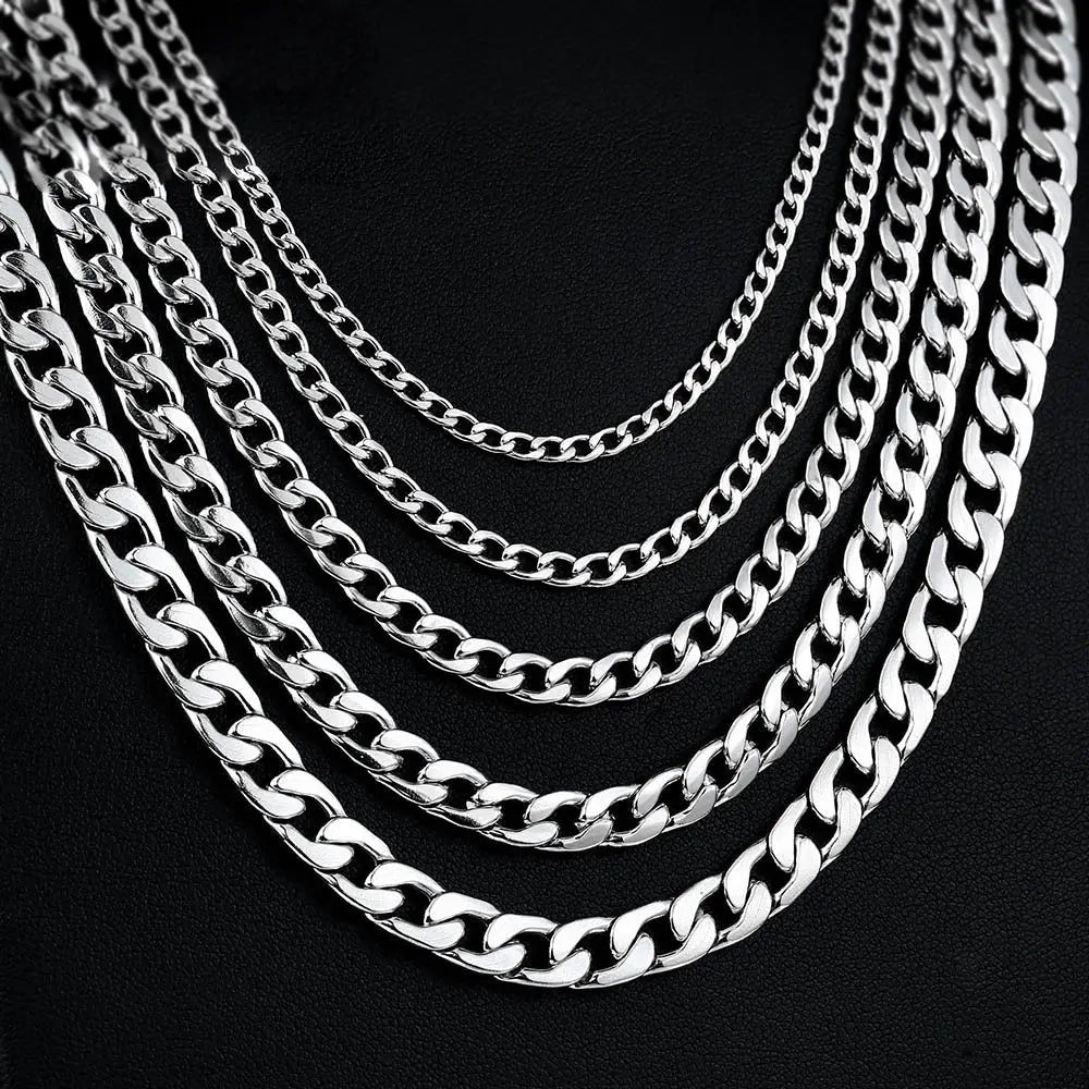 Silver Round Miami Cuban Link Chain VRAFI