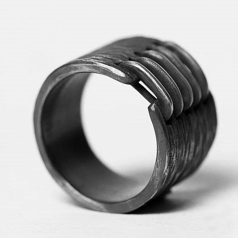 Simple Stainless Steel Viking Ring - Vrafi Jewelry