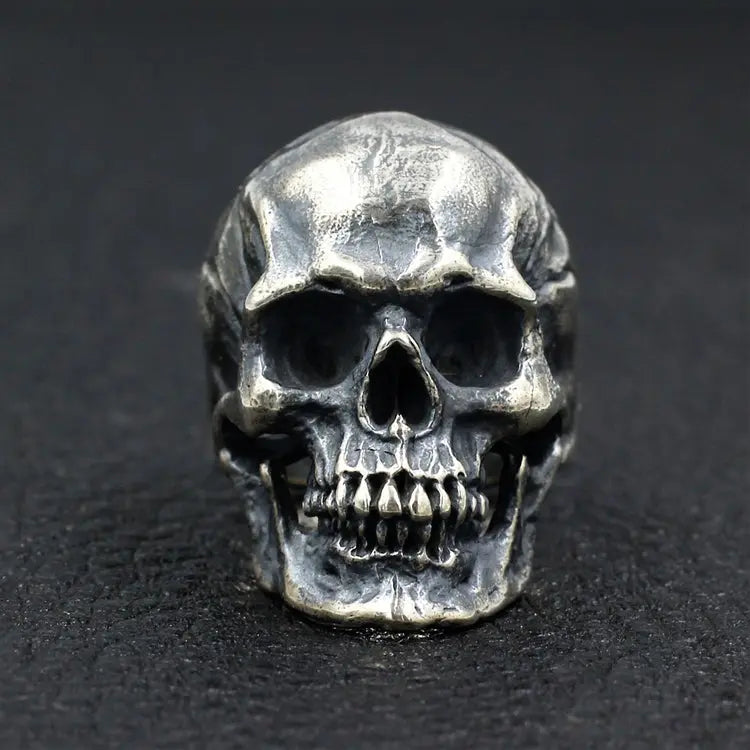 Skull Sterling Silver Ring - Vrafi Jewelry