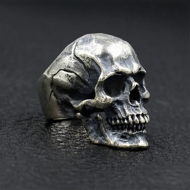 Skull Sterling Silver Ring - Vrafi Jewelry