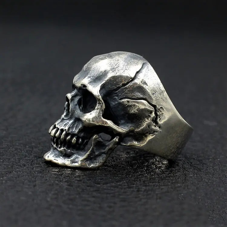 Skull Sterling Silver Ring - Vrafi Jewelry