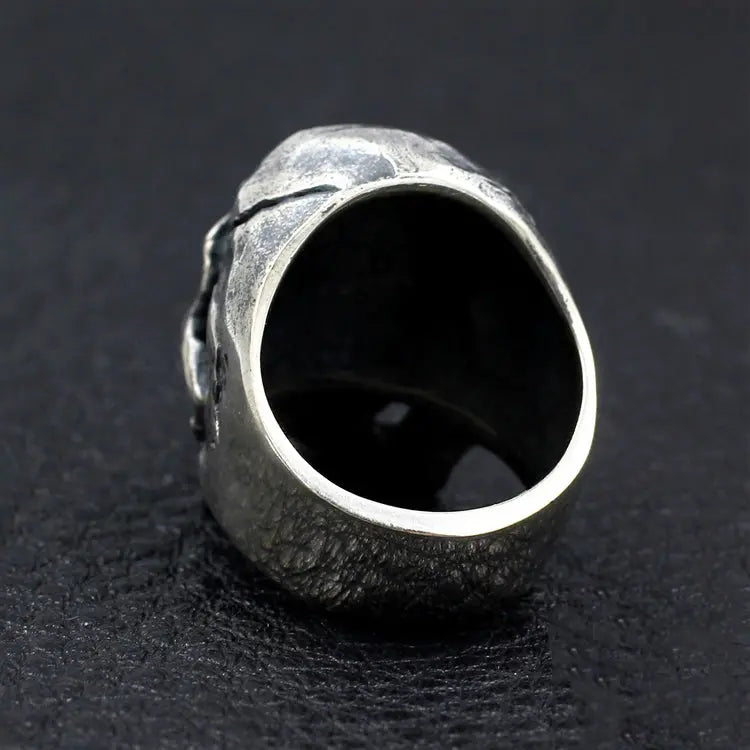 Skull Sterling Silver Ring - Vrafi Jewelry