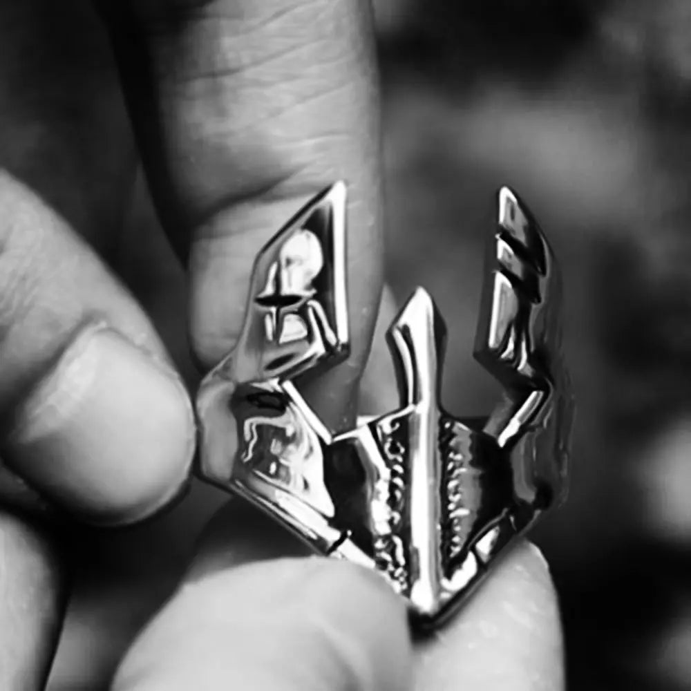 Spartan Helmet Stainless Steel Ring VRAFI