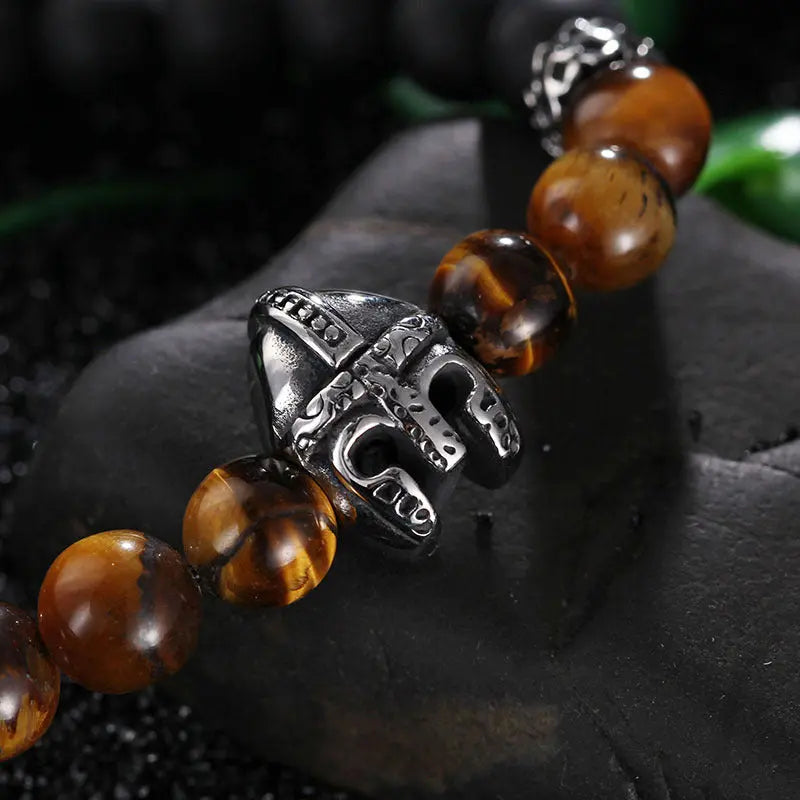 Spartan Stainless Steel Bead Bracelet VRAFI