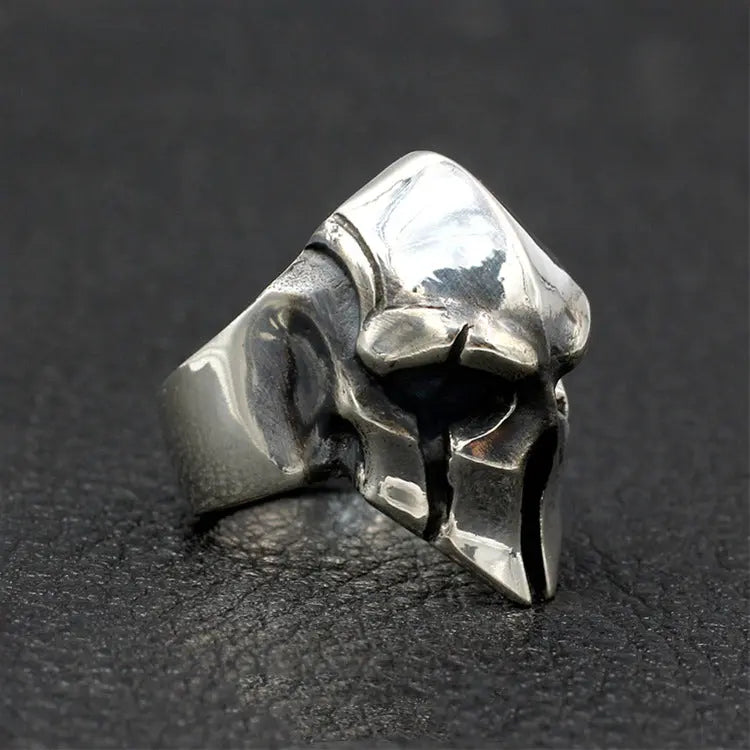 Spartan Warrior Sterling Silver Ring - Vrafi Jewelry