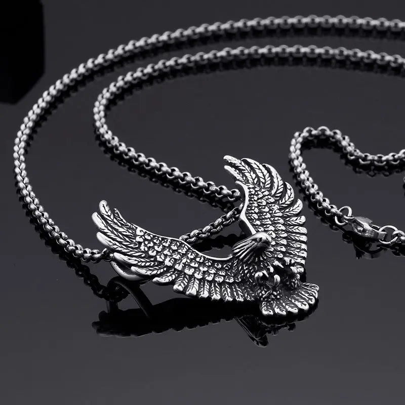 Spreading Wings Eagle Stainless Steel Pendant VRAFI