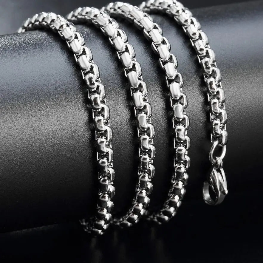 Square Pearl Stainless Steel Chain VRAFI